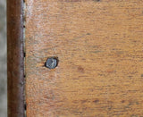 Antique 19th-Century Country Footstool with Early Overshot Coverlet