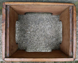 Antique 19th-Century Country Footstool with Early Overshot Coverlet