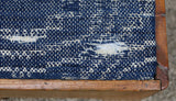 Antique 19th-Century Country Footstool with Early Overshot Coverlet