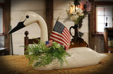1976 PA Folk Art Swan Decoy – Signed Geo Dohner (Stick-Neck Tundra)