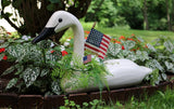 1976 PA Folk Art Swan Decoy – Signed Geo Dohner (Stick-Neck Tundra)