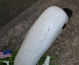 1976 PA Folk Art Swan Decoy – Signed Geo Dohner (Stick-Neck Tundra)