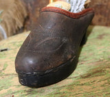 Exceptional Childs Swedish Clogs Tooled Leather