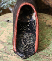 Exceptional Childs Swedish Clogs Tooled Leather