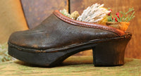 Exceptional Childs Swedish Clogs Tooled Leather