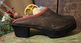 Exceptional Childs Swedish Clogs Tooled Leather