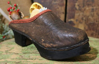 Exceptional Childs Swedish Clogs Tooled Leather