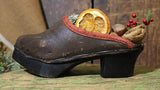 Exceptional Childs Swedish Clogs Tooled Leather