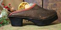 Exceptional Childs Swedish Clogs Tooled Leather