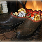 Exceptional Childs Swedish Clogs Tooled Leather