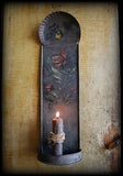 Wall Sconce Paint Decorated
