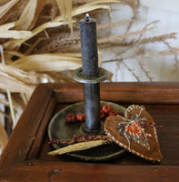 Tin Push Up Candleholder Autumn with Heart