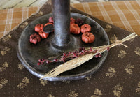 Tin Push Up Candleholder Autumn with Heart
