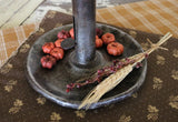 Tin Push Up Candleholder Autumn with Heart