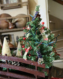 Hide Covered German Horse Pull Toy with Wagon LIGHTS UP