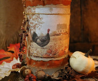 Carved German Breadboard and Turkey Candle Gathering