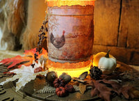 Carved German Breadboard and Turkey Candle Gathering