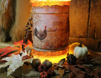 Carved German Breadboard and Turkey Candle Gathering