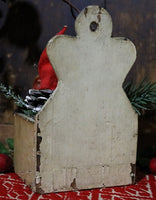 Wall Box with Santa Holding Staff and Tree