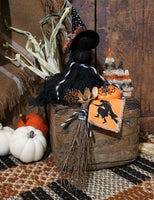 Early 19th Century Mortised Box Halloween Witch