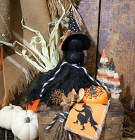 Early 19th Century Mortised Box Halloween Witch