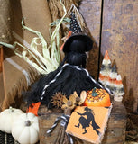 Early 19th Century Mortised Box Halloween Witch