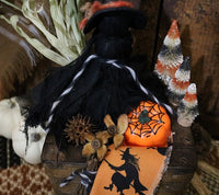Early 19th Century Mortised Box Halloween Witch