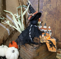 Early 19th Century Mortised Box Halloween Witch