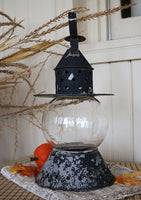 Halloween Lantern Onion Glass Globe Enchanting