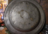 18th Century Pewter Charger Stone Fruit and Festive Holiday Greens