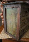 Apothecary Nine Drawer Box Apple Green Paint Storage Cabinet