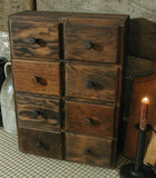 Antiques Apothecary 10 Drawer Primitive Box Charming Buttery Inspiration