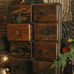 Antiques Apothecary 10 Drawer Primitive Box Charming Buttery Inspiration