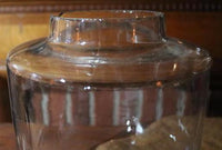 Apothecary Jar Tole Painted Tin Lid Unique