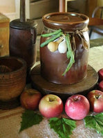 Apple Butter Crock With Lid Dried Vegetables