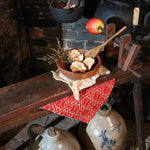 Rare Early Wooden Apple Peeler Table Version with Accessories