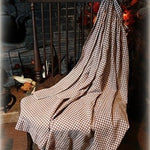 Antique Homespun Apron Brown Check