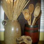 Antique Primitive Wooden Barrel Brandied Peaches Warm Bittersweet Hue