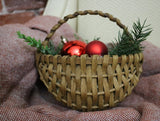 Three festive Artist Bears Snuggled in Holiday Basket