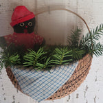Antique Wall Half Basket Gathering