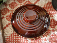 Bean Pot Redware Color Vintage with Autumn Flavor