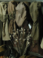 1800 ~ 1910 Antique Brown Ticking Bonnet Found on Virginia's Eastern Shore