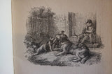 Rare German Fables Illustrated Book Christmas Gathering
