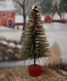 German Santa Putz Sheep Bottle Brush Tree Gathering Festive