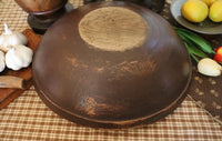 Bowl in Brown Paint and Butter Paddle Gathering
