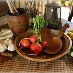 Bowl in Brown Paint and Butter Paddle Gathering