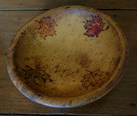 Bowl Vintage with Autumn Leaves