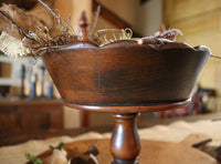 Vintage Pedestal Bowl filled with Spring Pleasantries Fun