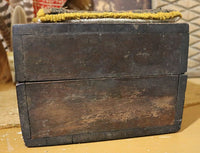 Late 18th Century Walnut Box with Hooked Heart Rug