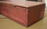Early 19th Century Box in Salmon Paint